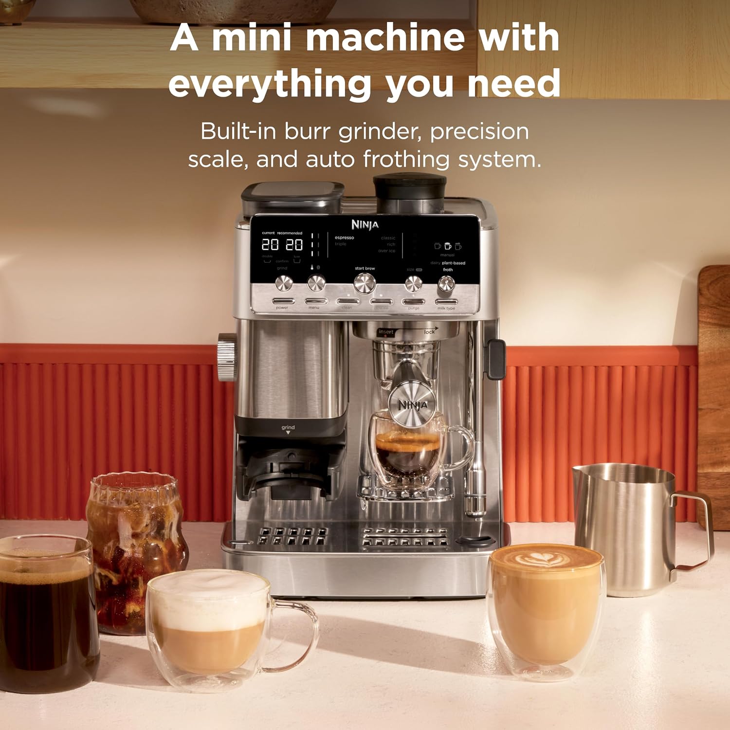 Ninja Luxe Café Mini Plus ES352UK Espresso Coffee Machine